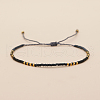 Glass Seed Braided Beaded Bracelets XC9959-06-1