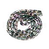Transparent Electroplate Glass Beads Strands EGLA-F150-HP03-2