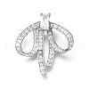 925 Sterling Silver Pave Clear Cubic Zirconia Pendants STER-P067-04P-1