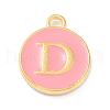 Golden Plated Alloy Enamel Charms X-ENAM-Q437-14D-1