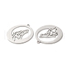 Non-Tarnish 304 Stainless Steel Pendants STAS-L020-031P-2