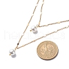 Brass Link Chain Double Layer Necklaces NJEW-JN03993-3