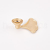 Ginkgo Leaf Alloy Drawer Cabinet Drop Pull Handles FIND-WH0139-59MG-4