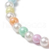 8Pcs 8 Colors Acrylic Beads Stretch Bracelets for Women BJEW-JB11709-5