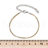 304 Stainless Steel Snake Chain Bracelets for Women BJEW-Z108-01GP-3