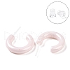 Hypoallergenic Bioceramics Zirconia Ceramic Ring Stud Earrings EJEW-Z023-02F-1