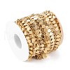 Handmade PVD Vacuum Plating 304 Stainless Steel Wafer Charms Chains CHS-M004-12G-4