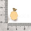 304 Stainless Steel Pave Natural Carnelian(Dyed & Heated) Horse Eye Pendant Decoration STAS-H202-23G-3