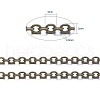 Brass Cable Chains X-CHC027Y-AB-3