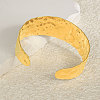 304 Stainless Steel Hammered Cuff Bangles for Women QR6940-2-1