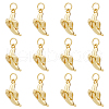HOBBIESAY 12Pcs Brass Pendants KK-HY0003-23-1