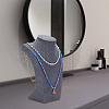 Velvet Necklace Display Stands NDIS-WH0010-13-6