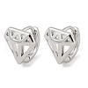 Brass Hoop Earrings EJEW-D320-10P-4