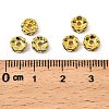Brass Rhinestone Spacer Beads RB-A014-L6mm-28G-2