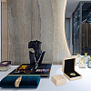 Rectangle PU Leather Badge Storage Gift Boxes CON-WH0085-91-5