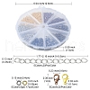 100Pcs 5 Color Iron Ends with Twist Chains DIY-FS0003-54-5