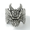Dragon Alloy Open Cuff Rings RJEW-K275-37B-AS-2