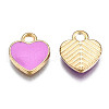 Alloy Enamel Charms X-ENAM-S121-041G-2