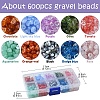 590Pcs 10 Colors Transparent Acrylic Beads OACR-YW0001-91-2