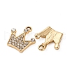 Alloy Rhinestone Pendants PALLOY-S052-03G-A-2