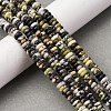 Natural Yellow Turquoise(Jasper) Beads Strands G-L624-H15-6x2mm-1