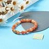 Natural Mixed Stone Stretch Bracelet for Girl Women Gift BJEW-JB06799-4