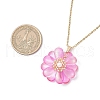 Glass Pendant Necklaces NJEW-MZ00112-06-4