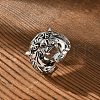 Brass Cuff Rings for Women Men RJEW-S401-03AS-2