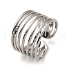 304 Stainless Steel Open Cuff Rings RJEW-Z018-08P-1