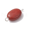 Natural Mixed Stone Connector Charms PALLOY-JF02729-6