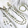 ARRICRAFT Round Frosted Natural TaiWan Jade Beads Strands G-AR0001-24-4