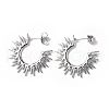 Non-Tarnish 304 Stainless Steel Sun Stud Earrings X-STAS-B034-13P-1