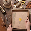CRASPIRE 50Pcs 2 Colors Butterfly Adhesive Wax Seal Stickers DIY-CP0010-25-5