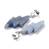 Dyed & Heated Natural Blue Aventurine Pendants G-C057-01P-01-3