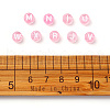 Transparent Pink Acrylic Beads TACR-YW0001-08K-6