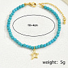 Natural Turquoise Beads Charm Bracelets for Women ET0465-5