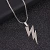 201 Stainless Steel Pendant Necklaces NJEW-D307-02P-A-1