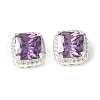 Brass Micro Pave Cubic Zirconia Beads KK-A253-20S-05-1