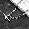 Non-Tarnish 304 Stainless Steel Cable Chain Necklaces X-NJEW-JN01471-1