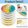 Fingerinspire 6 Rolls 6 Style Round Copper Jewelry Wire CWIR-FG0001-01A-4