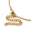 Clear Cubic Zirconia Flower of Life Pendant Necklace & Diamond Stud Earrings SJEW-M099-06G-4
