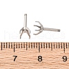304 Stainless Steel Stud Earring Findings STAS-B091-02C-05P-3