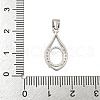 925 Sterling Silver Micro Pave Clear Cubic Zirconia Sew on Prong Settings STER-B005-13P-3