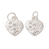 925 Sterling Silver Pave Clear Cubic Zirconia Pendants STER-A047-05A-S-1