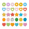 Yilisi 120Pcs 7 Style Resin Decoden Cabochons Accessories RESI-YS0001-07-8