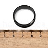 201 Stainless Steel Grooved Finger Ring Settings STAS-TAC0001-10E-B-4