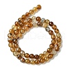 Natural Agate Round Beads Strand G-L084-6mm-04-5