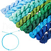   9 Bundles 9  Colors Nylon Chinese Knotting Cord NWIR-PH0002-06A-02-1