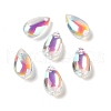 UV Plating Glass Charms GLAA-G115-02-1