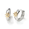 Fashionable Brass Clear Cubic Zirconia Hoop Earrings NY7693-2-3